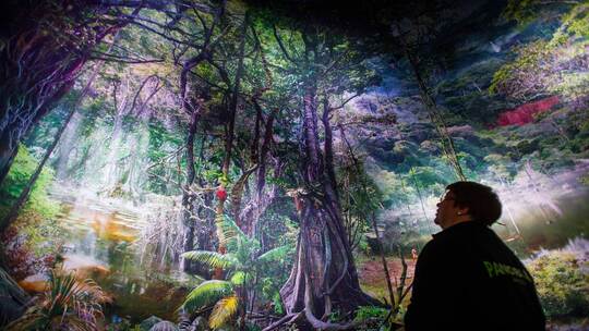 Pk zur Eröffnung des Natur-Panoramas Amazonien