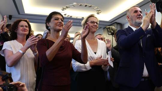 Landtagswahl Thüringen - BSW-Wahlparty