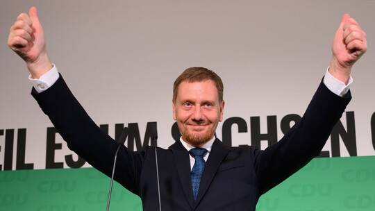 Landtagswahl in Sachsen - Wahlparty CDU
