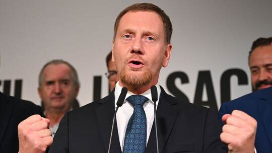 Landtagswahl in Sachsen - Wahlparty CDU