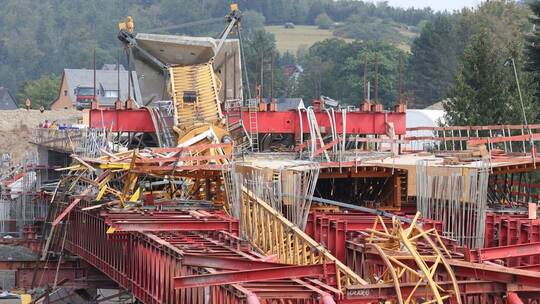 Kraneinsturz Bleilochtalsperre