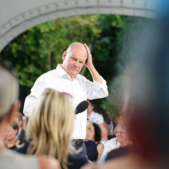 Bundeskanzler Scholz im Bürgergespräch