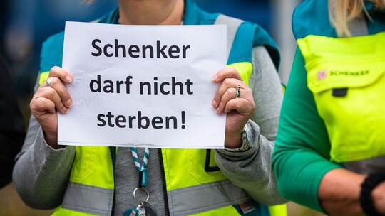 Mahnwache bei DB Schenker Mahnwache bei DB Schenker