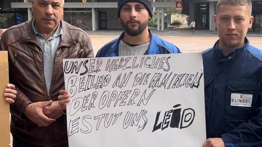 „Unser herzliches Beileid“.