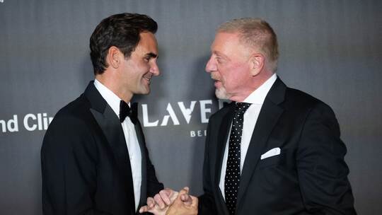 Roger Federer und Boris Becker