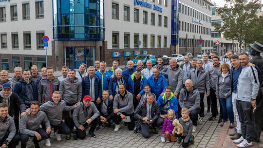 Besuch Bürgermeister Nationalmannschaft