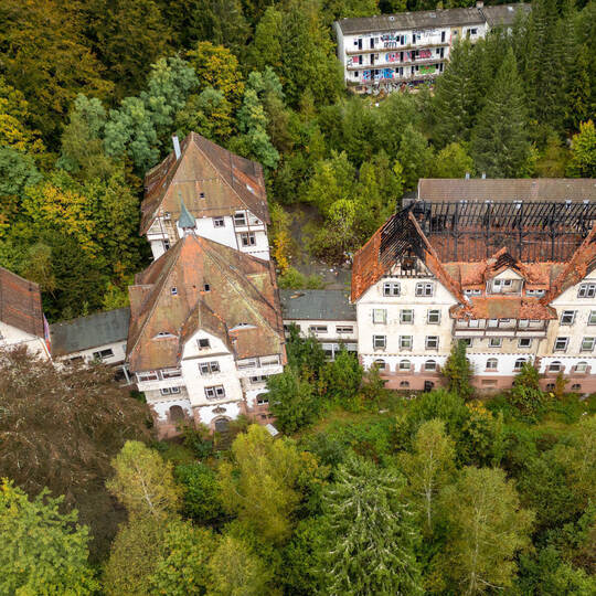 Charlottenhöhe Absperrung Nach Brand