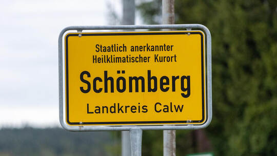 Ortsschild Schömberg