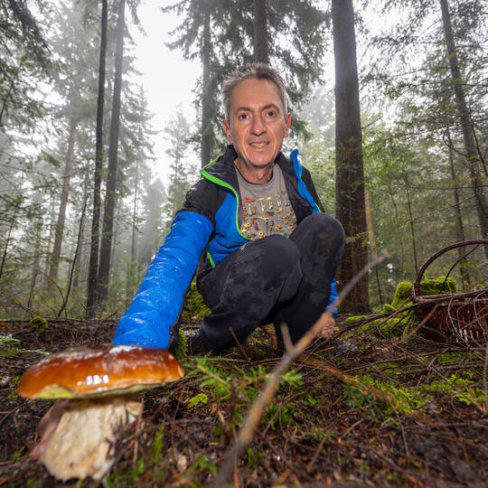 Pilzexperte Uwe Waller