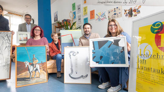 LOFT Kunstauktion Pressegespräch