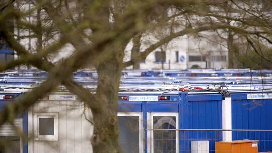 Containerdorf für Geflüchtete in Uphal