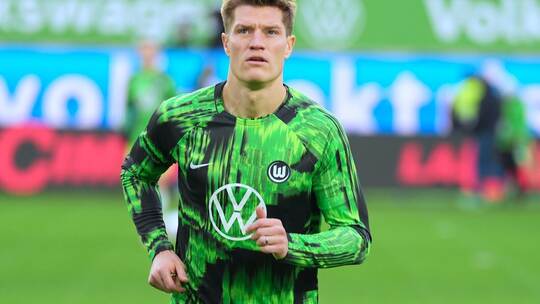 Sorgte für einen Eklat: Kevin Behrens vom VfL Wolfsburg. Soeren Stache/dpa Kevin Behrens
