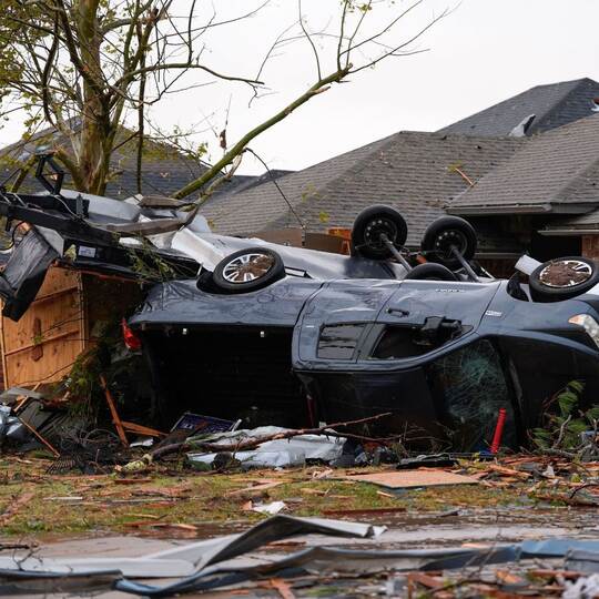 Nach dem Tornado durch Oklahoma City