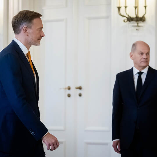 Nach dem Bruch der Ampel-Koalition - Schloss Bellevue